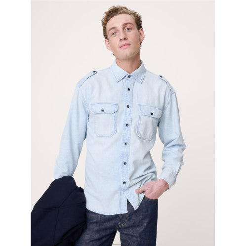 Bananarepublic Relaxed-Fit Washed Denim Utility Shirt