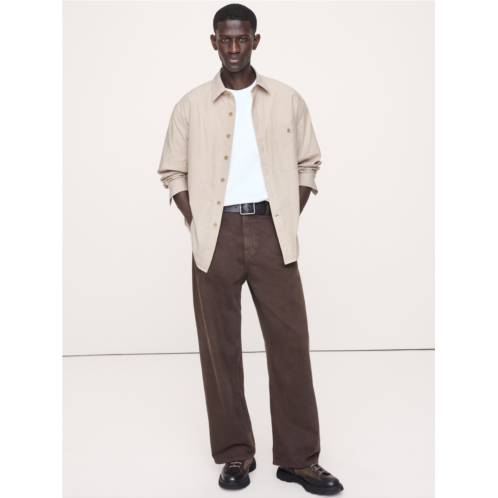 Bananarepublic Relaxed-Fit Washed Cotton Poplin Shirt