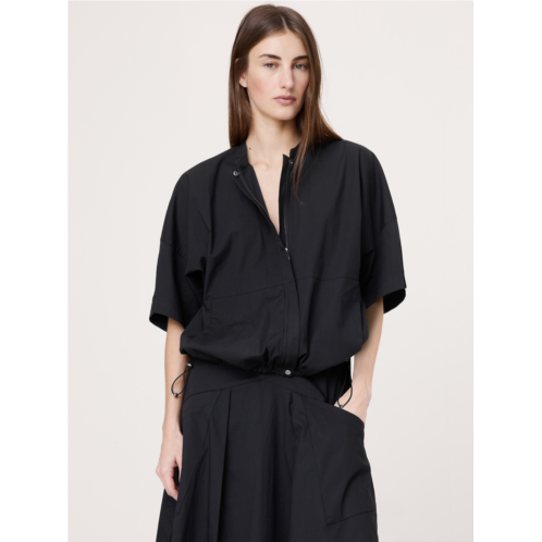 Bananarepublic Stretch-Cotton Puff-Sleeve Top