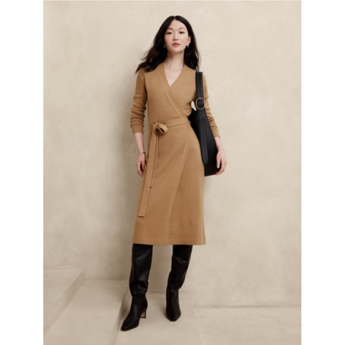 bananarepublic Wrap Midi Sweater Dress