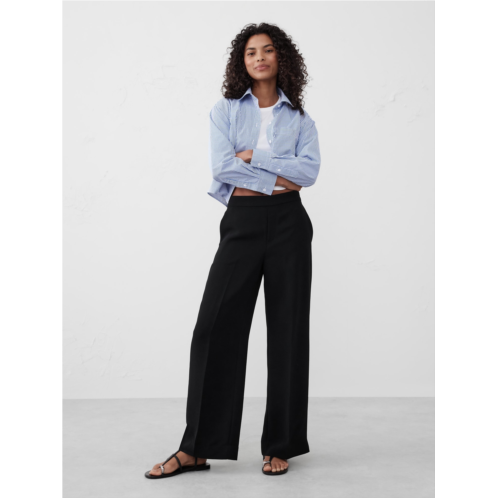 bananarepublic Hayden Crepe Wide-Leg Pant