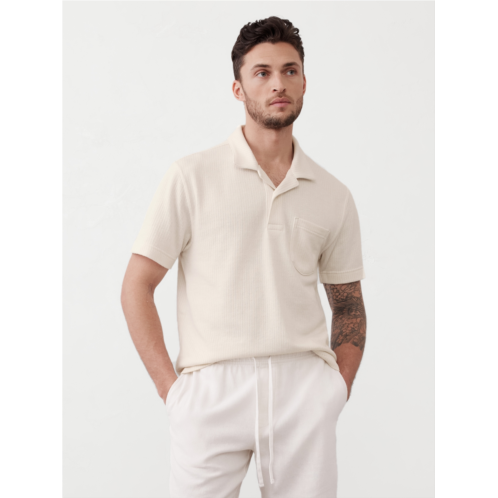 bananarepublic Texture Striped Polo