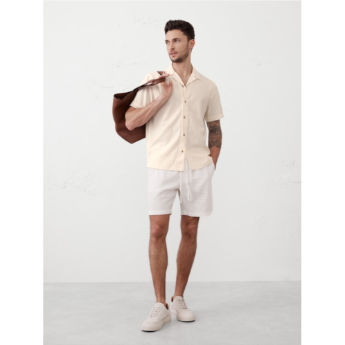bananarepublic Standard Fit Textured Resort Shirt