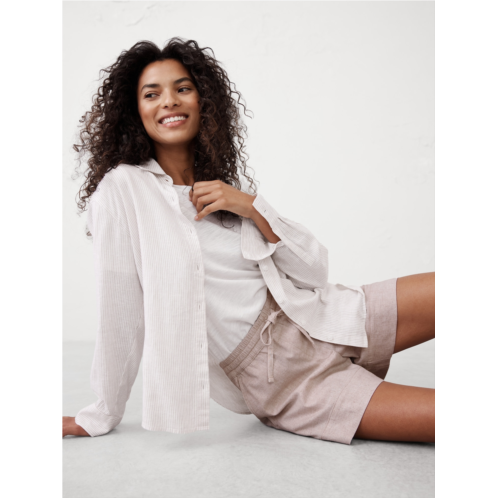 bananarepublic Linen-Blend Boxer Short