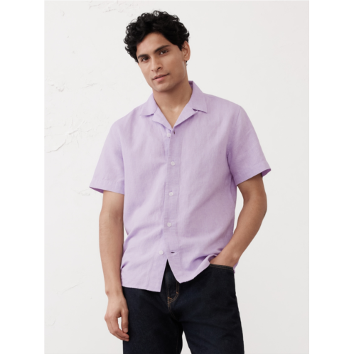 bananarepublic Standard-Fit Linen-Blend Resort Shirt