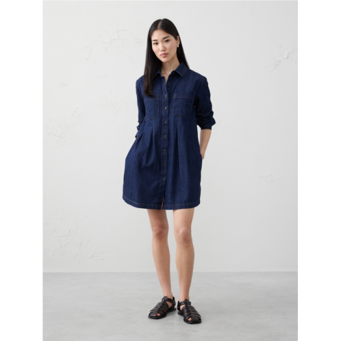 bananarepublic Denim Pocketed Mini Shirtdress