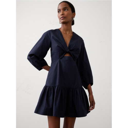 bananarepublic Poplin Twist Mini Dress