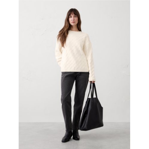 bananarepublic Cable Roll-Neck Sweater