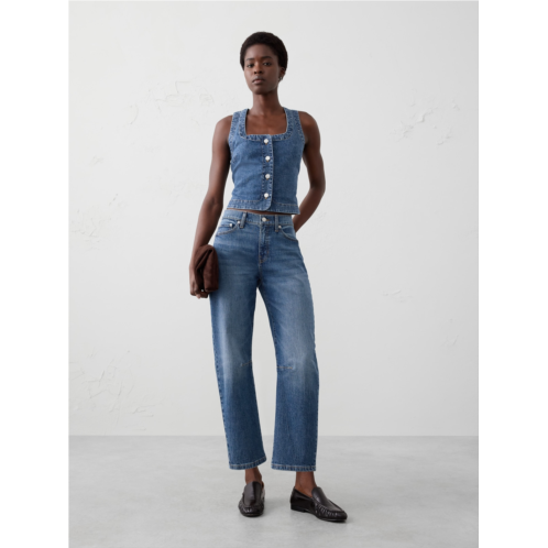 bananarepublic Barrel Mid-Rise Jean