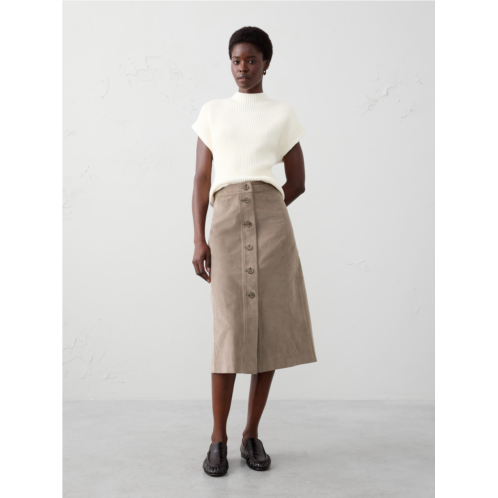 bananarepublic Corduroy Midi Skirt