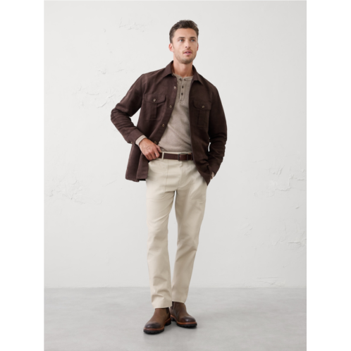 bananarepublic Relaxed-Fit Vegan Suede Overshirt
