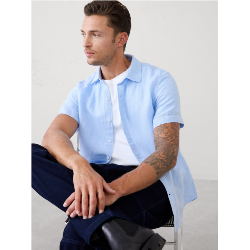 bananarepublic Slim-Fit Linen-Blend Shirt