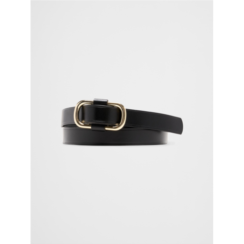bananarepublic Leather Square Buckle Slider Belt