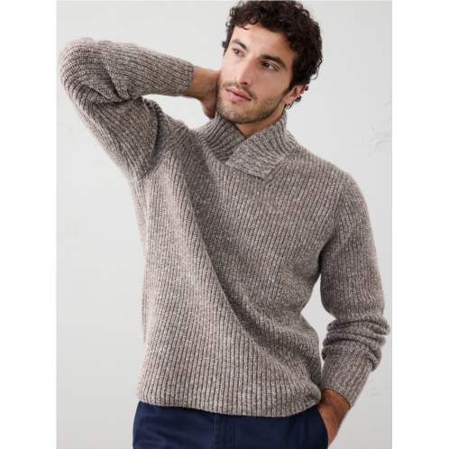 bananarepublic Marled Wrap-Neck Sweater