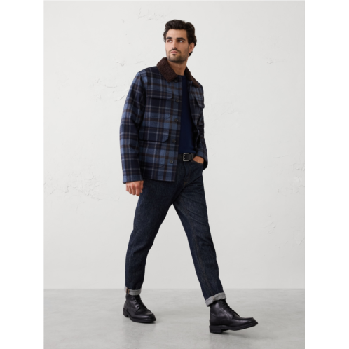 bananarepublic Plaid Sherpa Jacket