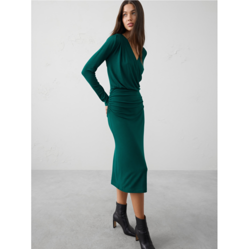 bananarepublic Soft Luxe Knit Wrap Midi Dress