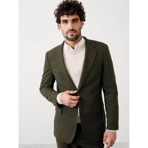 bananarepublic Tailored-Fit Flannel Herringbone Suit Jacket