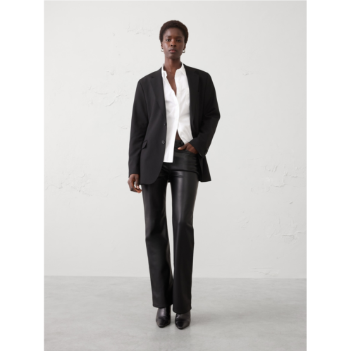 bananarepublic Vegan Leather Bootcut Mid-Rise Pant