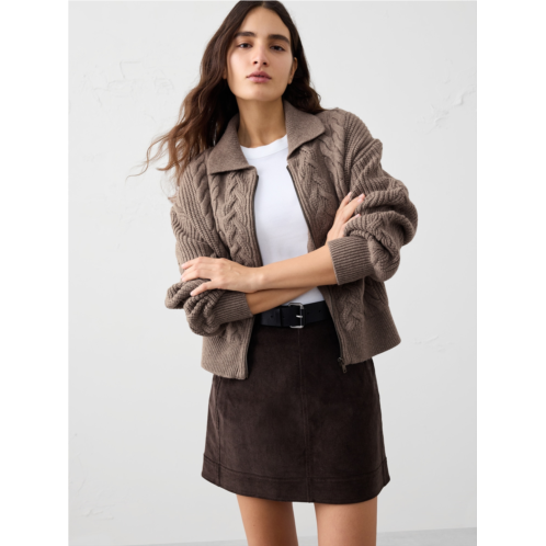 bananarepublic Perfectly Soft Cable Sweater Jacket