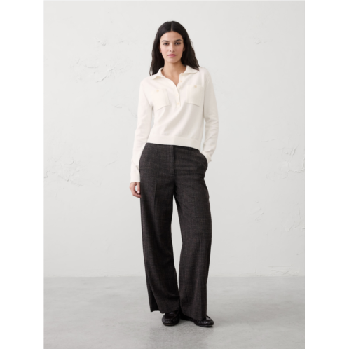 bananarepublic Cloud Soft Polo Henley Pullover Sweater