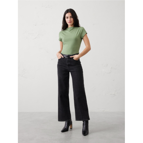 bananarepublic Soft Stretch Mock-Neck Top