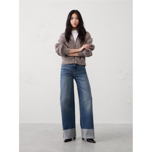 bananarepublic Wide-Leg High-Rise Jean