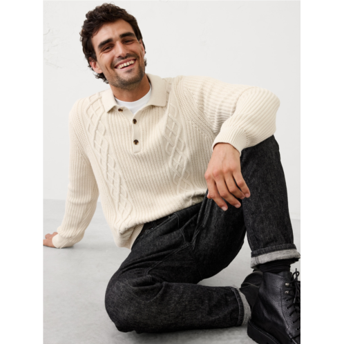 bananarepublic Cable Sweater Polo