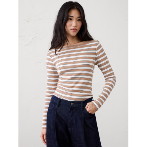 bananarepublic Ribbed Boatneck Top