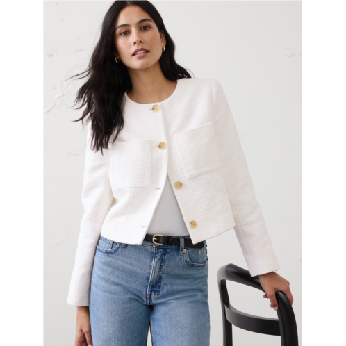 bananarepublic Collarless Suit Jacket