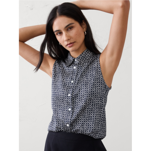 bananarepublic Silky Collared Top
