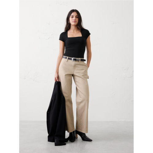 bananarepublic New Soft Stretch Square-Neck Bodysuit