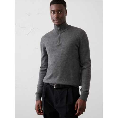 bananarepublic Merino Wool Quarter-Zip Sweater