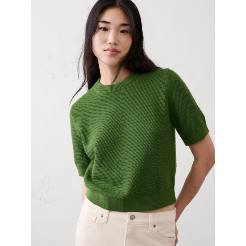 bananarepublic Texture Stitch Cropped Sweater