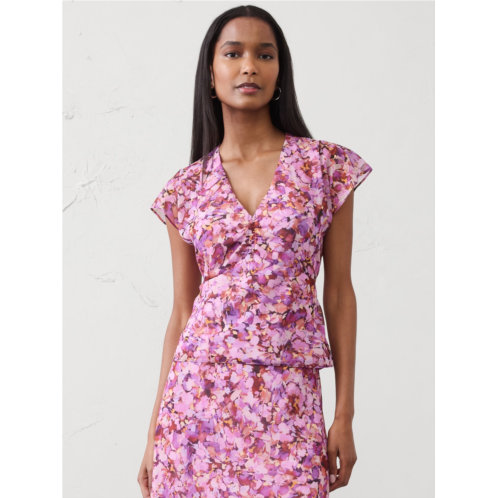 bananarepublic Ruched-Front Top