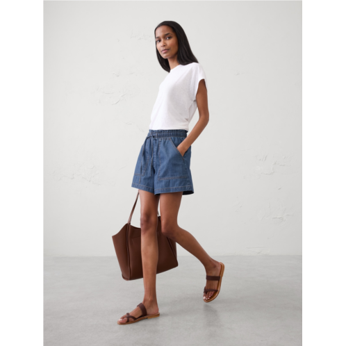 bananarepublic Mid-Rise Summerweight Denim Pull-On Short