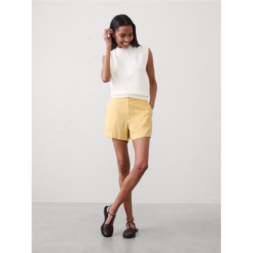 bananarepublic High-Rise Linen-Blend Short