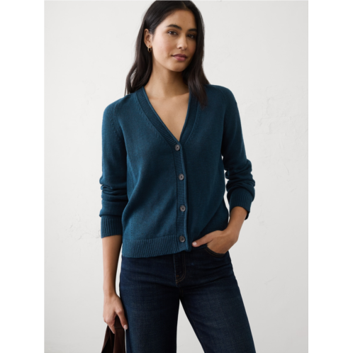 bananarepublic Ramie-Cotton V-Neck Cardigan Sweater