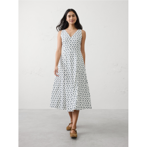 bananarepublic Linen-Blend Drapey Midi Dress