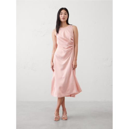 bananarepublic Racer Side-Shirred Midi Dress