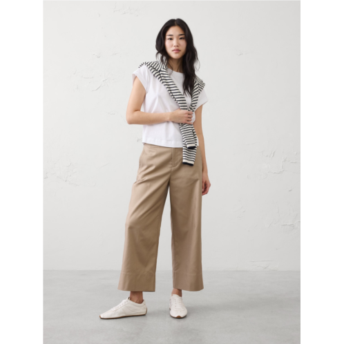 bananarepublic Wide-Leg High-Rise Cropped Pant