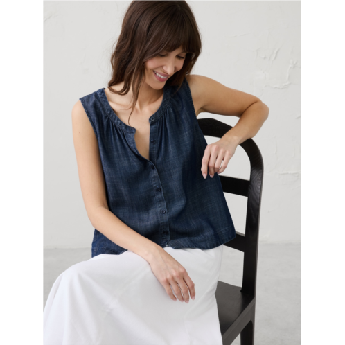 bananarepublic Chambray Shirred Shirt