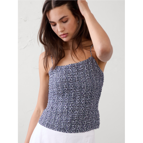 bananarepublic Silky Vertical Smocked Camisole