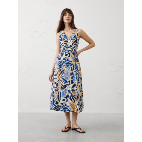 bananarepublic Linen-Blend Drapey Midi Dress