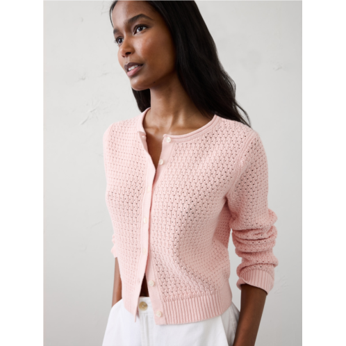 bananarepublic Cotton Crochet Cardigan