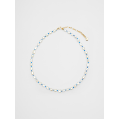 bananarepublic Pearl Colored Station Necklace