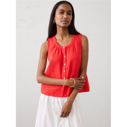 bananarepublic Gauze Shirred Shirt