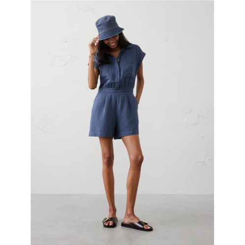 bananarepublic Gauze Pocketed Romper