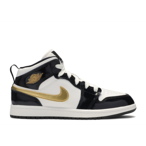 Air Jordan Jordan 1 Mid Patent SE PS Black Gold