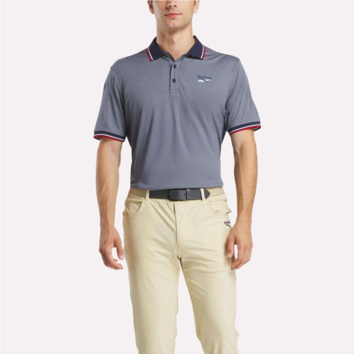 Reebok Mens Country Club Oxford Pique Polo Shirt