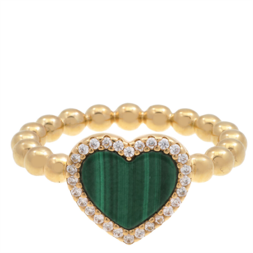 Apm Monaco Beads Heart Ring Size 50